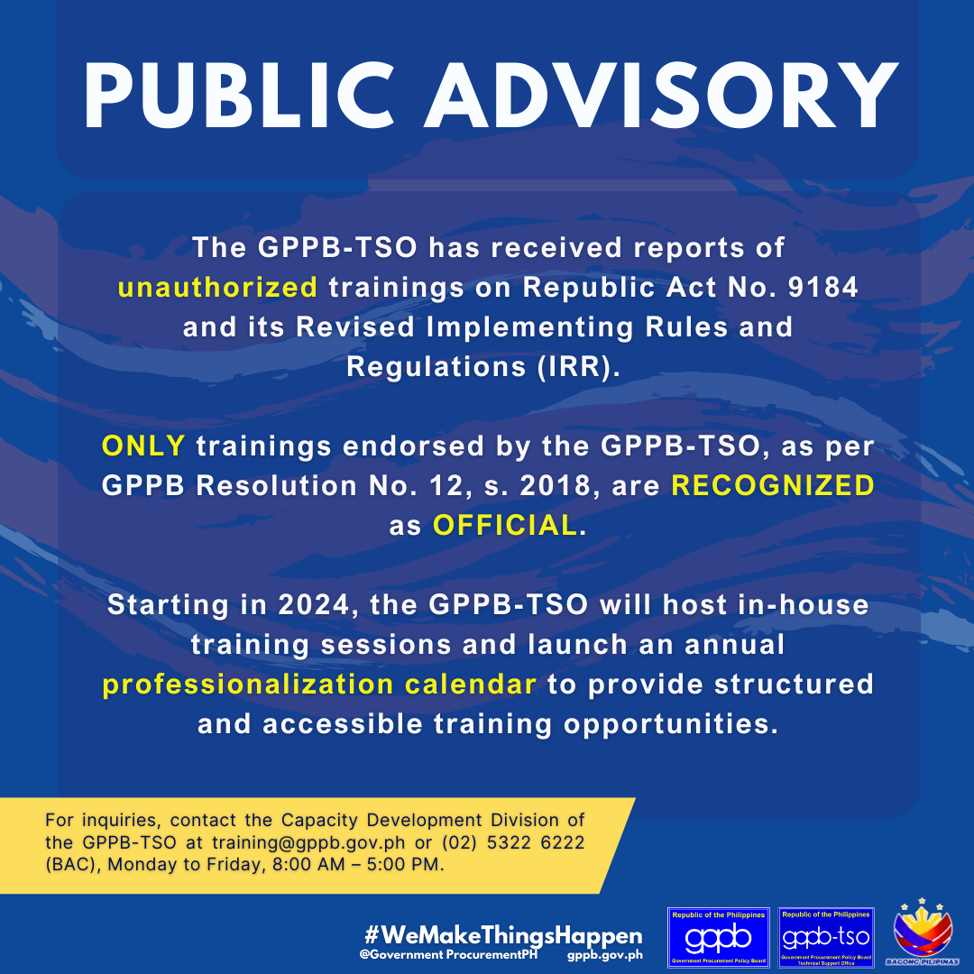 Advisories GPPBTSO